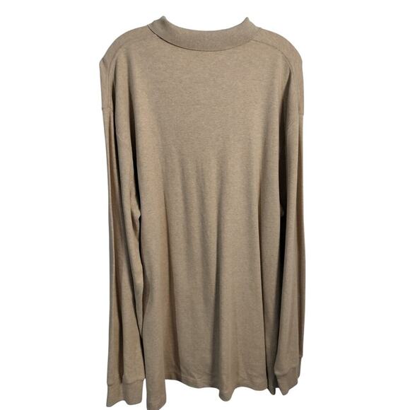 M496)Polo by Ralph Lauren Oatmeal Long Sleeve Buttons Lightweight Shirt XL - Picture 7 of 7